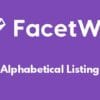 FacetWP – Alphabetical Listing
