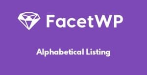 FacetWP – Alphabetical Listing 1.4