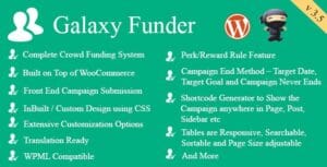 Galaxy Funder – WooCommerce Crowdfunding System 12.0