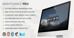 Maintenance PRO – WordPress plugin 3.6.2