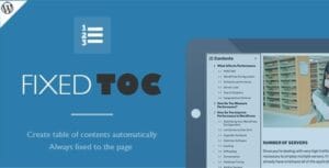 Tocer - table of contents maker WordPress plugin (formerly Fixed Toc) 3.1.28