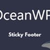 OceanWP Sticky Footer
