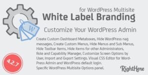 White Label Branding for WordPress Multisite 4.2.8