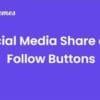 Social Media Share and Follow Buttons