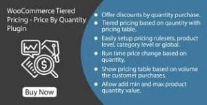 WooCommerce Tiered Pricing - Price By Quantity Plugin 1.1.0