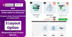 BWD WooCommerce Product Multi Action Addon For Elementor 1.3