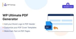 WP Ultimate PDF Generator: Create, Generate & Customise PDF for live WordPress pages 1.1.6