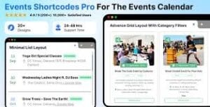 Events Shortcodes & Block Pro For The Events Calendar 3.0