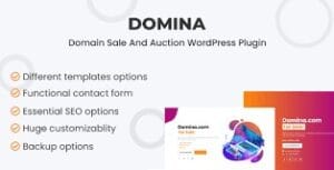 Domina - Domain For Sale & Auction Plugin 1.1.0