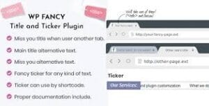 WP Fancy Title and Ticker WordPress Plugin 1.8.0