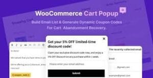 WooCommerce Cart Popup - For Cart Abandonment Recovery