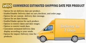 WooCommerce Estimated Delivery Or Shipping Date Per Product 5.5