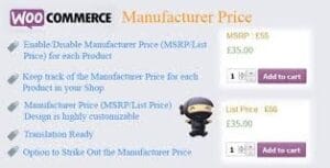 WooCommerce Manufacturer Price 2.5