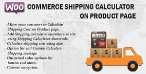 Woocommerce Shipping Cost Calculator On Product Page 3.5