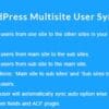 WordPress Multisite User Sync Unsync