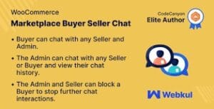WordPress WooCommerce Marketplace Buyer Seller Chat Plugin 3.0.0