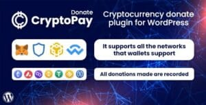 CryptoPay Donate – Cryptocurrency donate plugin for WordPress 1.3.1